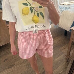 Pink Gingham Women's Shorts